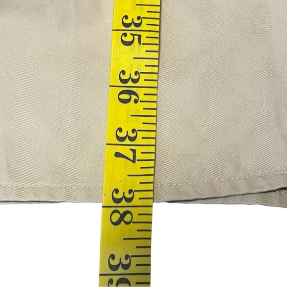 Lauren Ralph Lauren Women’s Belted Utility Khaki Button-Up Shirt Dress Size L - Picture 9 of 11